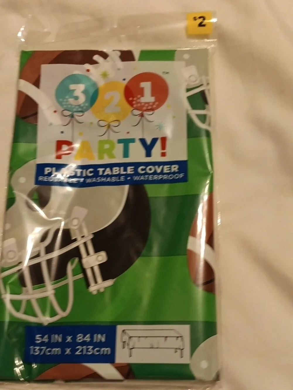 321 party supplies fun football